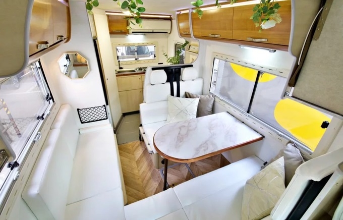 サクラ号　家庭用エアコン付♪フルフラットベッドで広々♪画像