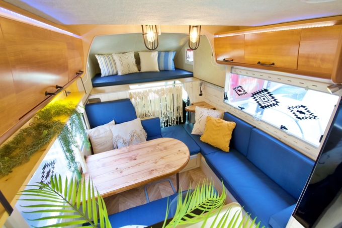 オーシャンズ号　家庭用エアコン付♪フルフラットベッドで広々♪4WD♪軽油だから燃費良♪画像