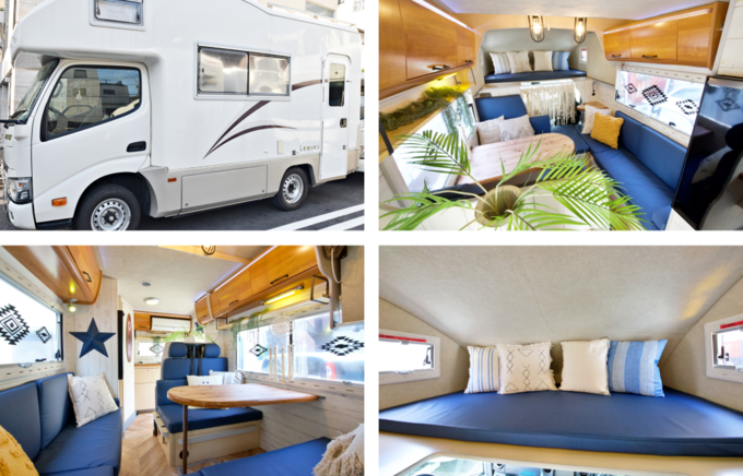 オーシャンズ号　家庭用エアコン付♪フルフラットベッドで広々♪4WD♪軽油だから燃費良♪画像