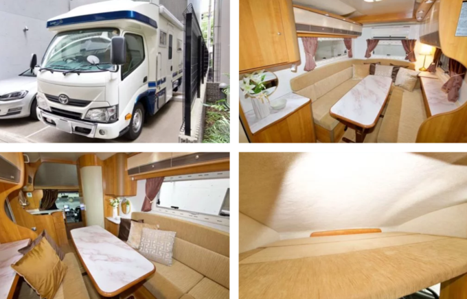 リュクス号　9人乗り、家庭用エアコン付き、フルフラットベッド、4WDディーゼル車画像