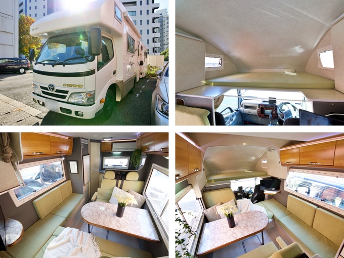 ルミエラ号　家庭用エアコン付♪フルフラットベッドで広々♪画像