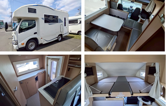 ホープ号　家庭用エアコン付♪フルフラットベッド♪4WD♪軽油だから燃費良♪画像